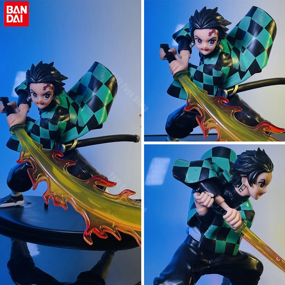 Demon Slayer Anime Figure Tanjirou Agatsuma,Zenitsu,Kyoujurou 15 cm.