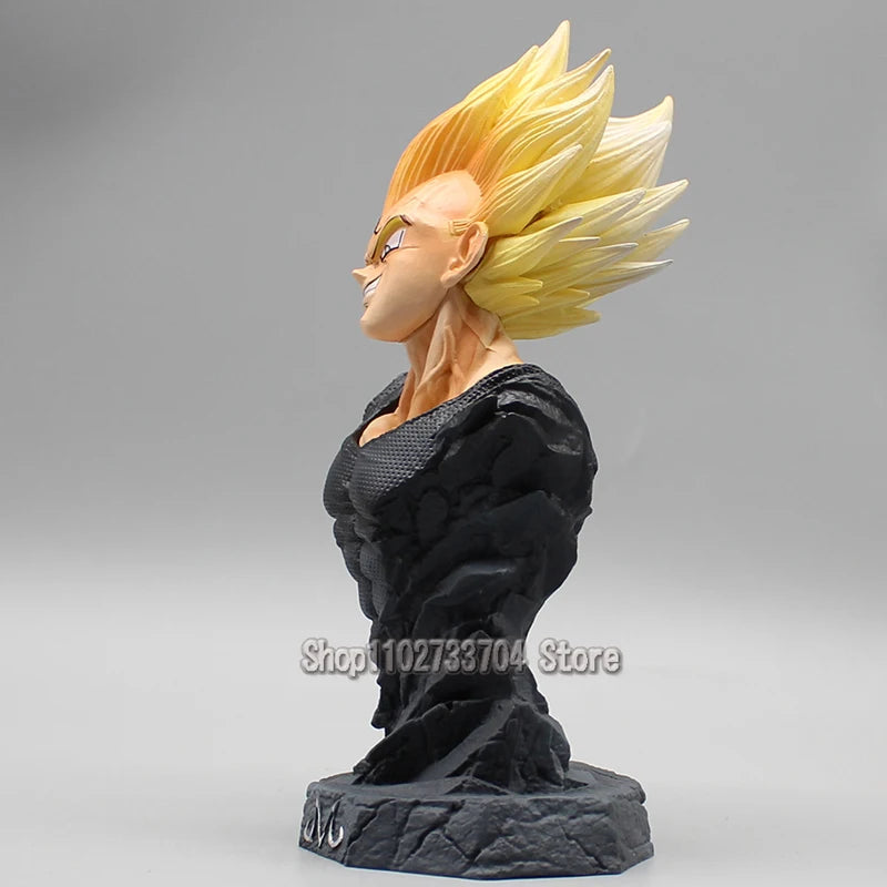 Goku SSJ3 20 cm. e Majin Vegeta 16.5 cm. Bustos