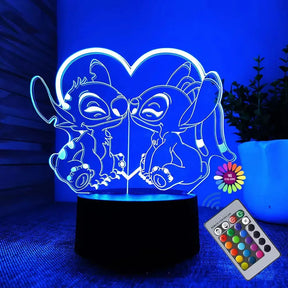 Luminária do Stitch com Controle Smart para mudança de pigmentação