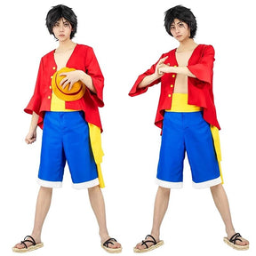 Roupa do Monkey D.Luffy Cosplay Infantil e Adulto