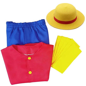 Roupa do Monkey D.Luffy Cosplay Infantil e Adulto