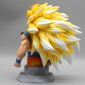 Goku SSJ3 20 cm. e Majin Vegeta 16.5 cm. Bustos