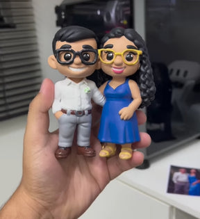 Chibis 3D Cartoon-Criado a partir das suas fotos!