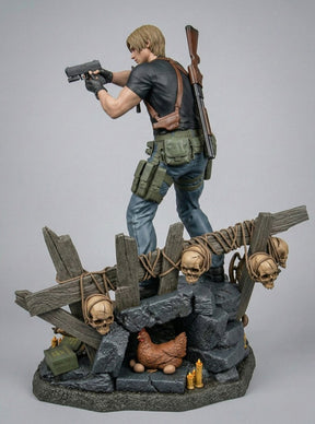 Diorama Resident Evil 4 Remake-Leon S.Kennedy+El Salvador+Ganado