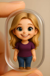 Chibis 3D Cartoon-Criado a partir das suas fotos!
