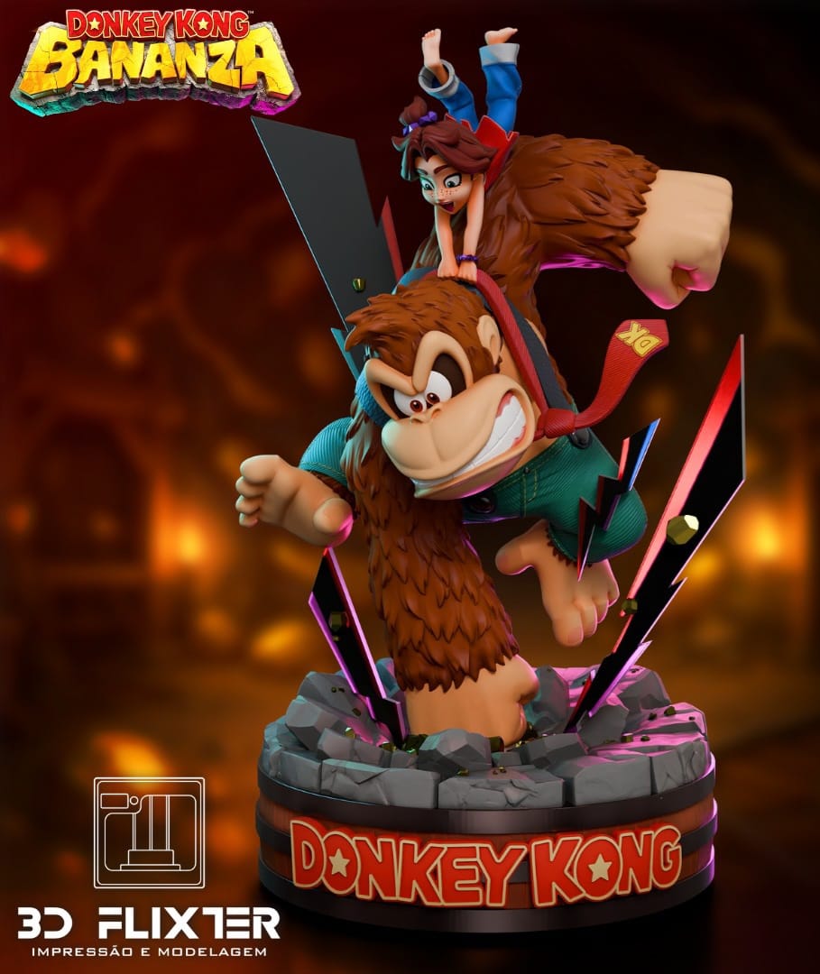 Diorama Donkey Kong 33 cm.