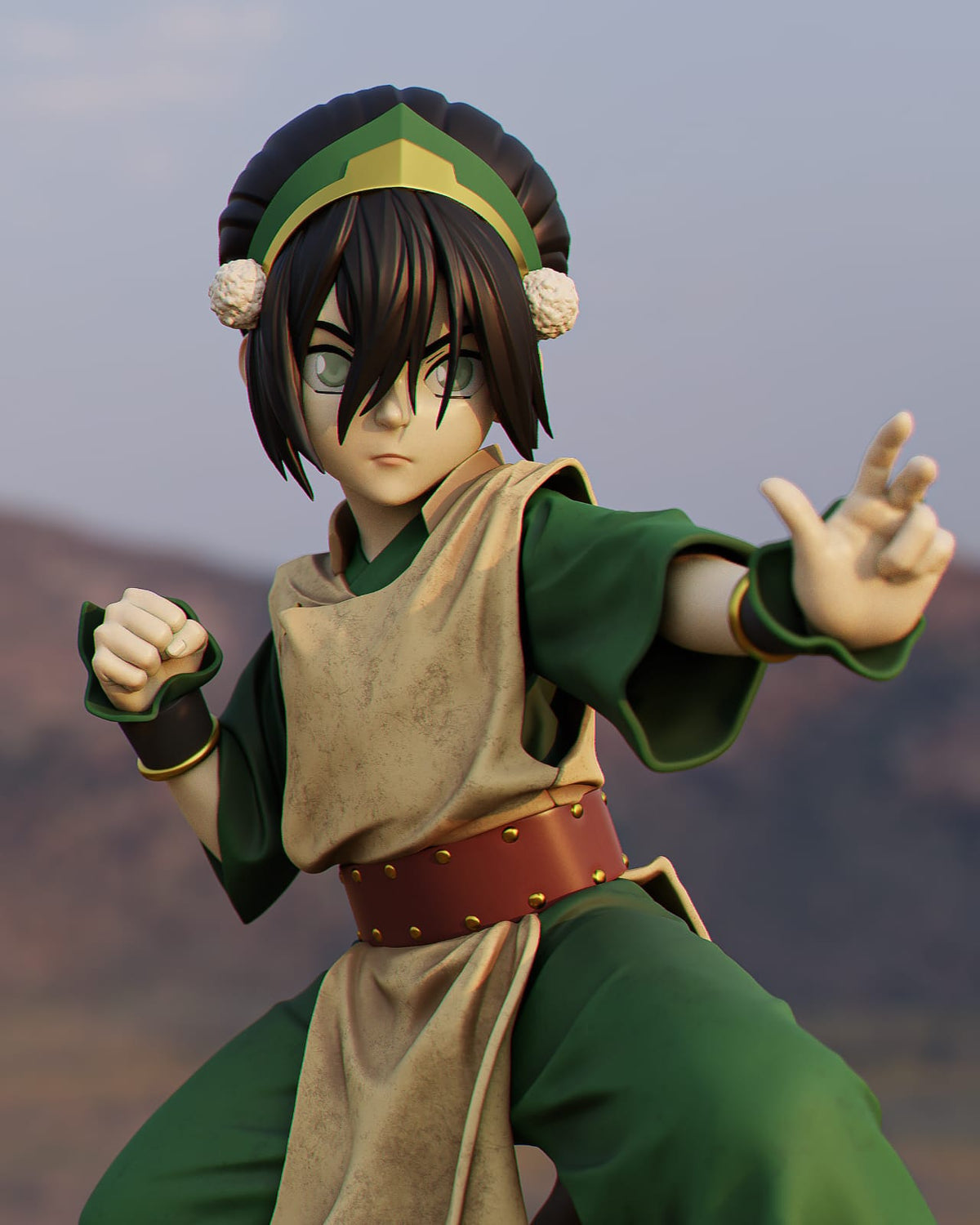 Diorama Toph-O Último Mestre do Ar