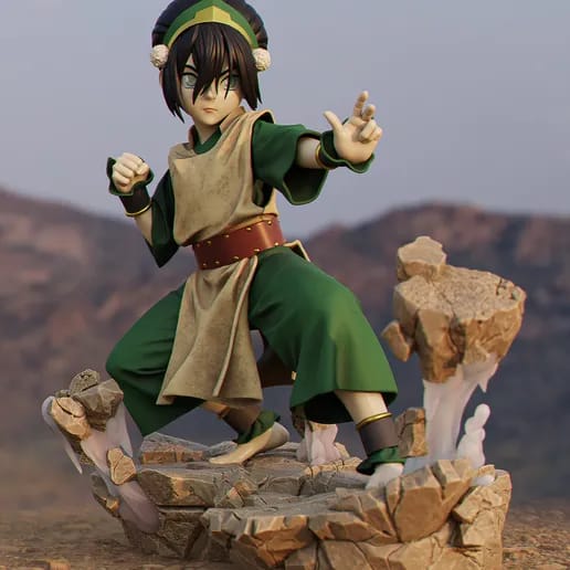 Diorama Toph-O Último Mestre do Ar